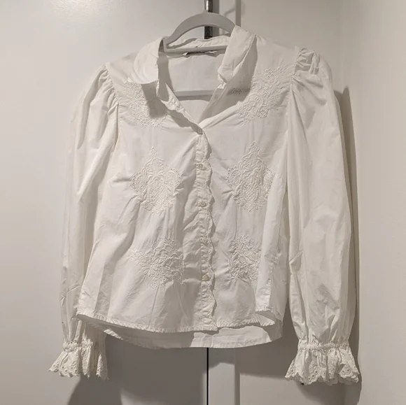 Zara White Button Down - Picture 4 of 7